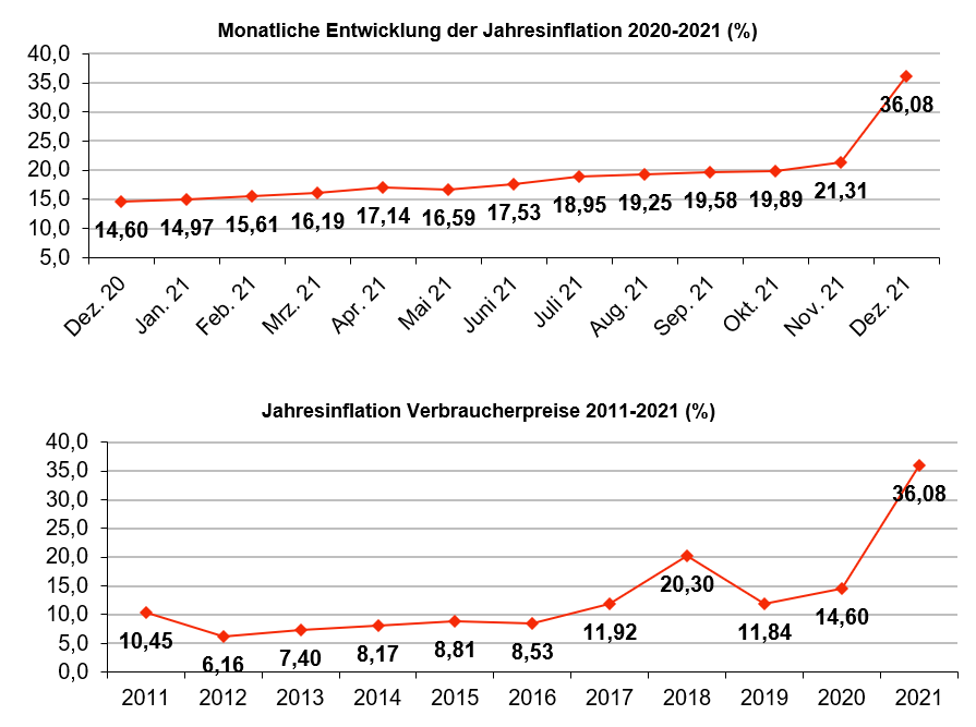 turkey inflation graph january 2022, german