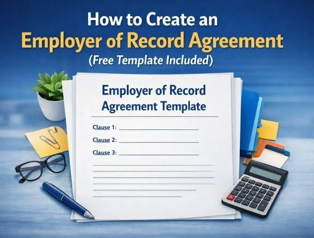 Employer of Record Agreement Template