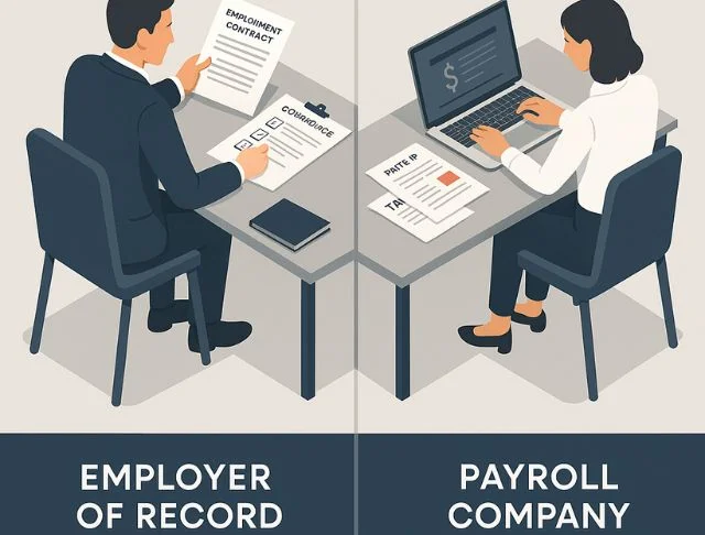 Employer of Record vs. Payroll Company Role Differences