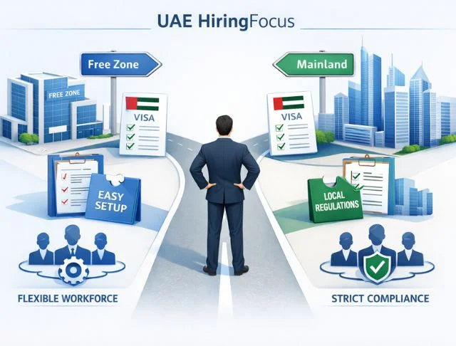 What Are Free Zone and Mainland Hiring in the UAE